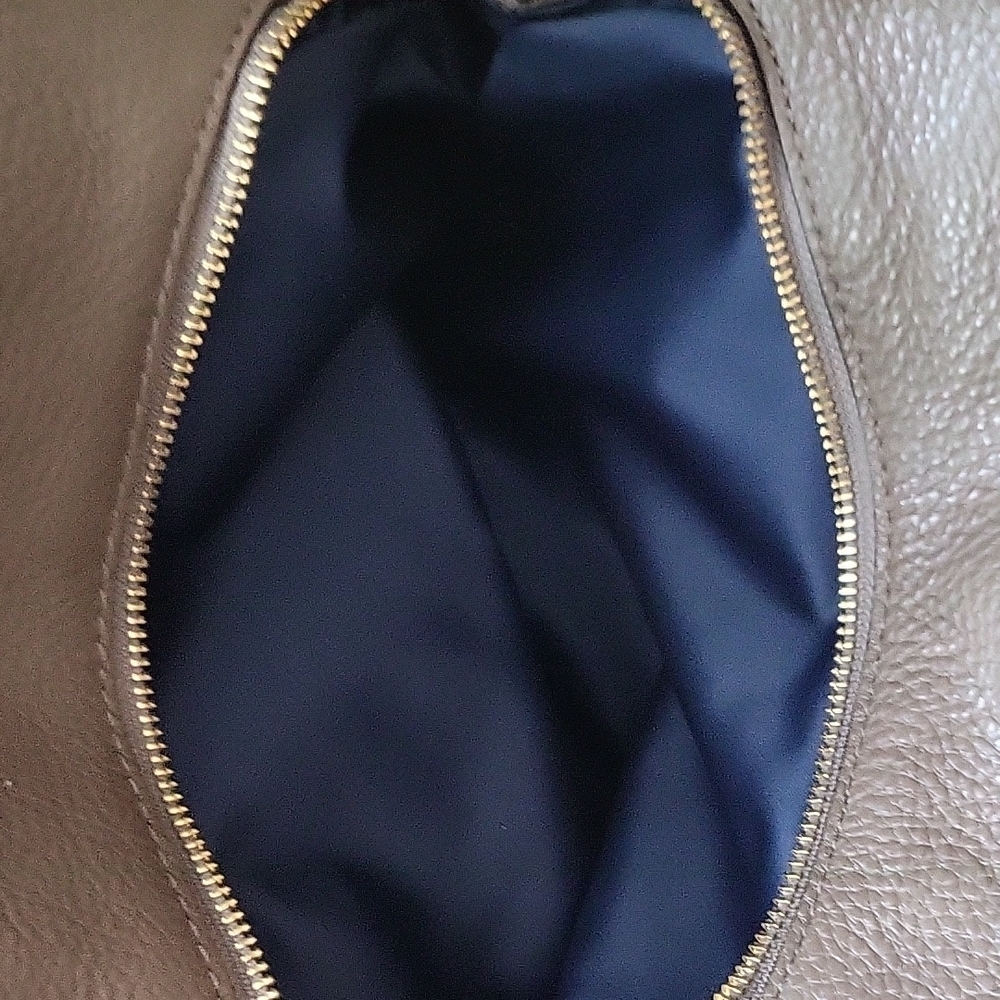 Coach Taupe Leather Shoulder Bag - Picture 5 of 5